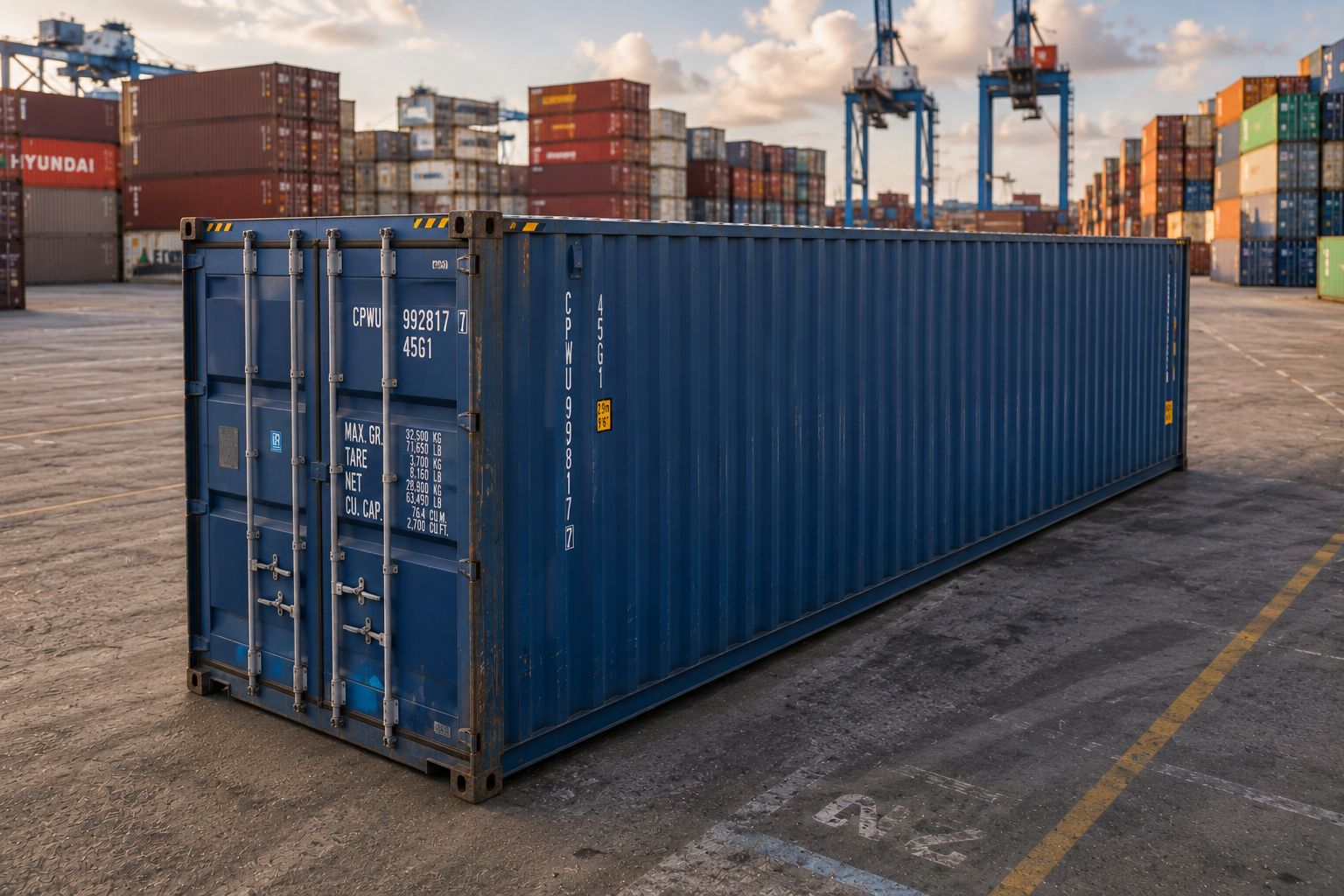 40ft standard shipping container