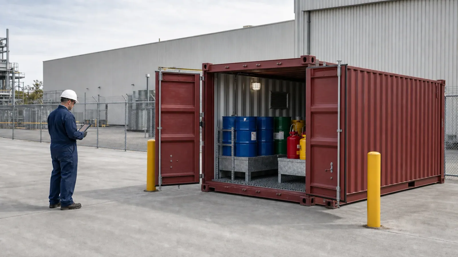 Hazardous Material Storage specialty shipping container